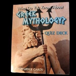 Greek Mythology Knowledge Cards Quiz Deck Of 48 Cards Crash Course Greek Gods